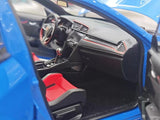 [LCD] 1:18 Honda 2017 Civic Type R FK8 Blue Model Car Die-Cast