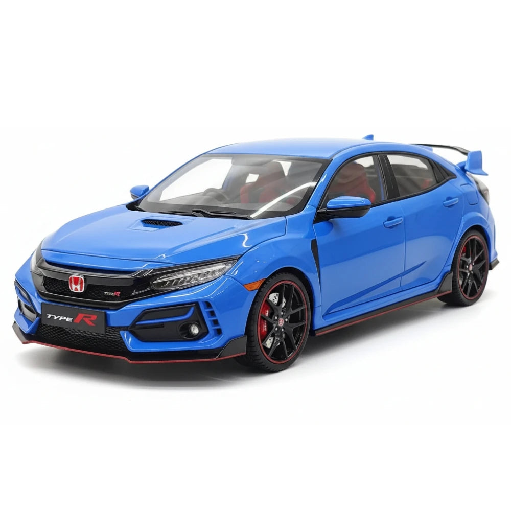 [LCD] 1:18 Honda 2017 Civic Type R FK8 blu modellino di auto Die-Cast