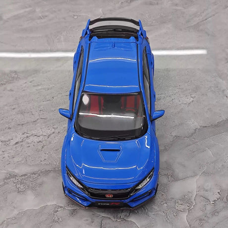 [LCD] 1:18 Honda 2017 Civic Type R FK8 Blue Model Car Die-Cast