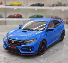 [LCD] 1:18 Honda 2017 Civic Type R FK8 blu modellino di auto Die-Cast