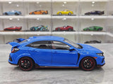 [LCD] 1:18 Honda 2017 Civic Type R FK8 Blue Model Car Die-Cast