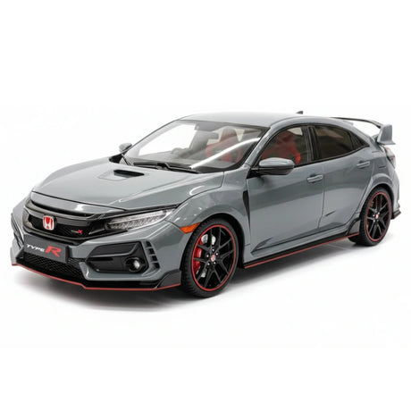 [LCD] 1:18 Honda 2017 Civic Type R FK8 Gray Model Car Die-Cast