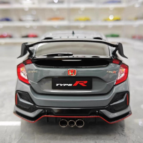 [LCD] 1:18 Honda 2017 Civic Type R FK8 Gray Model Car Die-Cast