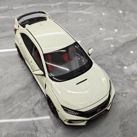 [LCD] 1:18 Honda 2017 Civic Type R FK8 White Model Car Die-Cast