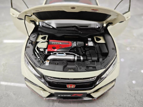 [LCD] 1:18 Honda 2017 Civic Type R FK8 White Model Car Die-Cast