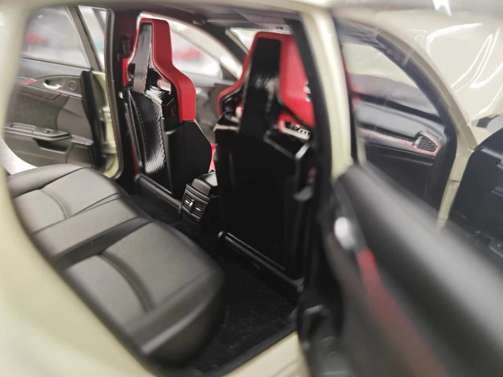 [LCD] 1:18 Honda 2017 Civic Type R FK8 ホワイト モデルカー Die-Cast