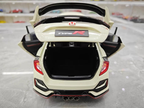 [LCD] 1:18 Honda 2017 Civic Type R FK8 White Model Car Die-Cast