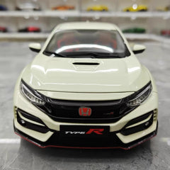 [LCD] 1:18 Honda 2017 Civic Type R FK8 bianco modellino di auto Die-Cast
