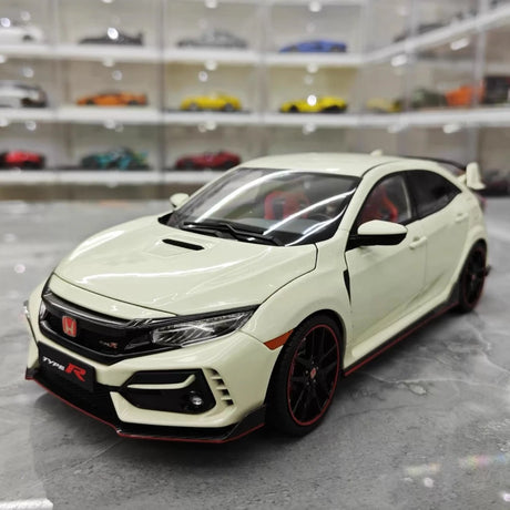 [LCD] 1:18 Honda 2017 Civic Type R FK8 White Model Car Die-Cast