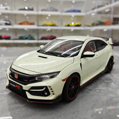 [LCD] 1:18 Honda 2017 Civic Type R FK8 bianco modellino di auto Die-Cast
