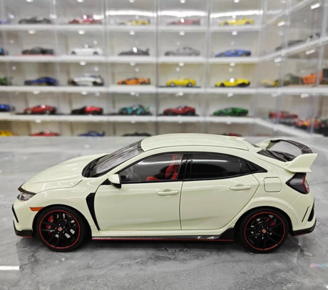 [LCD] 1:18 Honda 2017 Civic Type R FK8 White Model Car Die-Cast