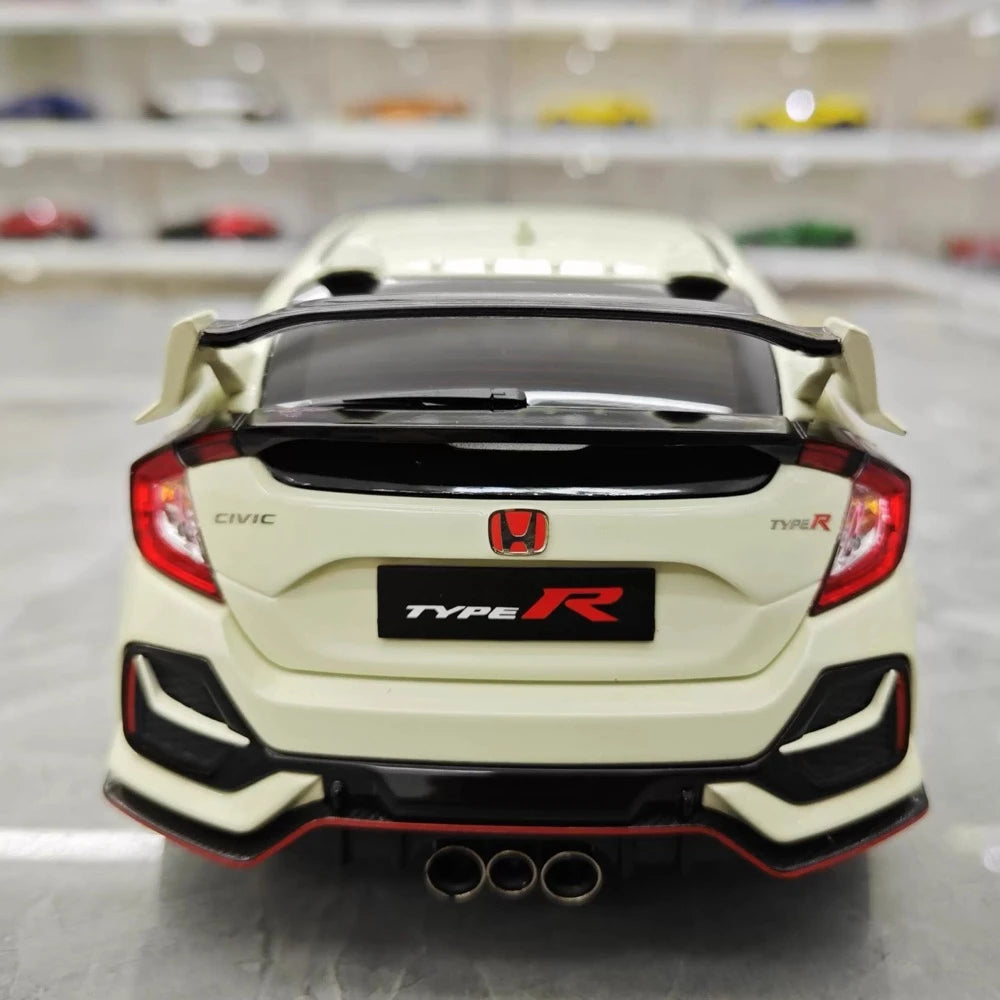 [LCD] 1:18 Honda 2017 Civic Type R FK8 bianco modellino di auto Die-Cast