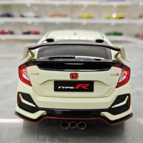 [LCD] 1:18 Honda 2017 Civic Type R FK8 White Model Car Die-Cast