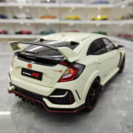 [LCD] 1:18 Honda 2017 Civic Type R FK8 White Model Car Die-Cast