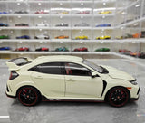 [LCD] 1:18 Honda 2017 Civic Type R FK8 ホワイト モデルカー Die-Cast