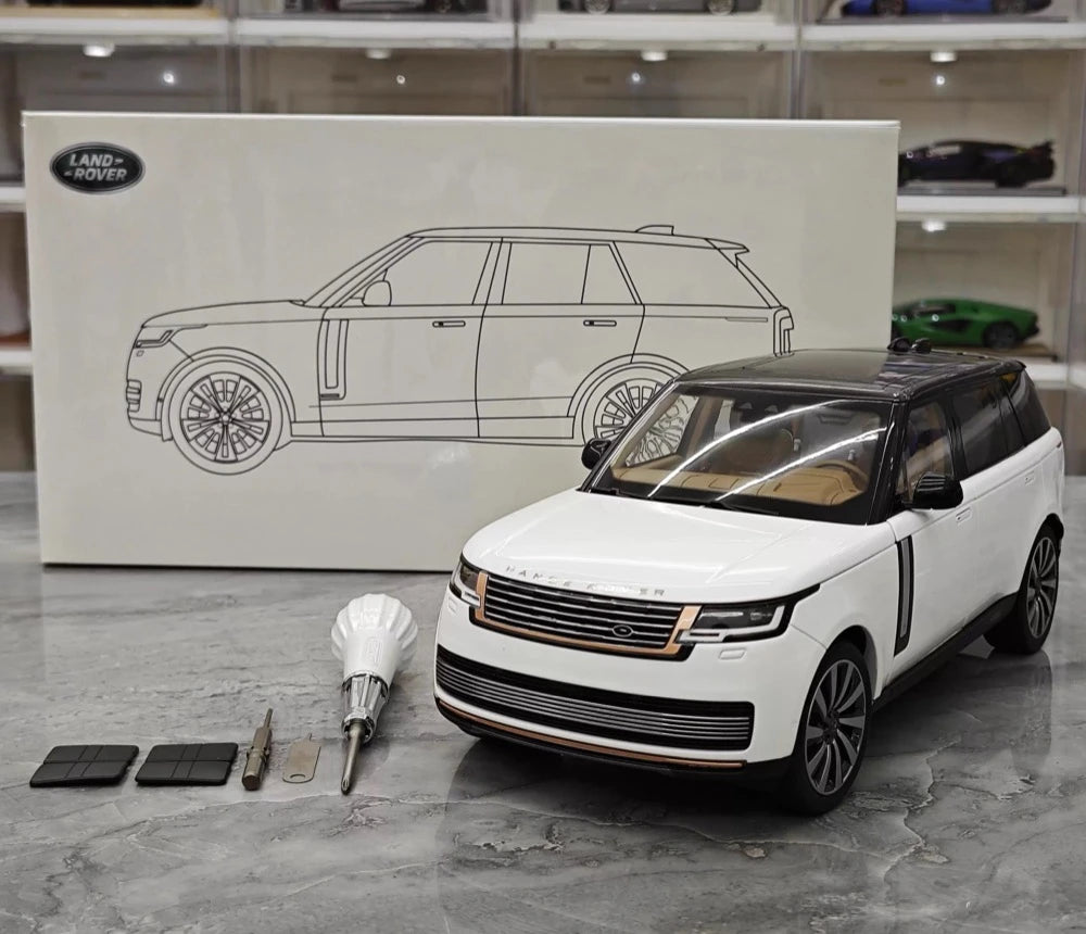 [LCD] 1:18 Land Rover 2022 Range Rover SV White Model Car Die-Cast