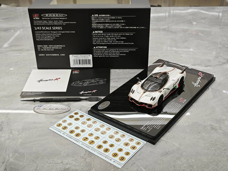 LCD Pagani 2021 Huayra R White 1:43 – Keräilyesineitä valuvalumalli