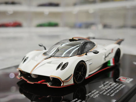 LCD Pagani 2021 Huayra R White 1:43 – Keräilyesineitä valuvalumalli