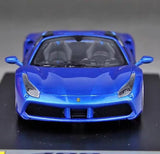 [Look Smart] 1:43 Ferrari 2015 488 Spider bleu voiture miniature Resin