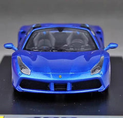 [Look Smart] 1:43 Ferrari 2015 488 Spider Blue Model Car Resin