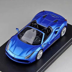 [Look Smart] 1:43 Ferrari 2015 488 Spider Blue Model Car Resin