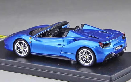 [Look Smart] 1:43 Ferrari 2015 488 Spider Blue Model Car Resin
