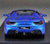 [Look Smart] 1:43 Ferrari 2015 488 Spider bleu voiture miniature Resin