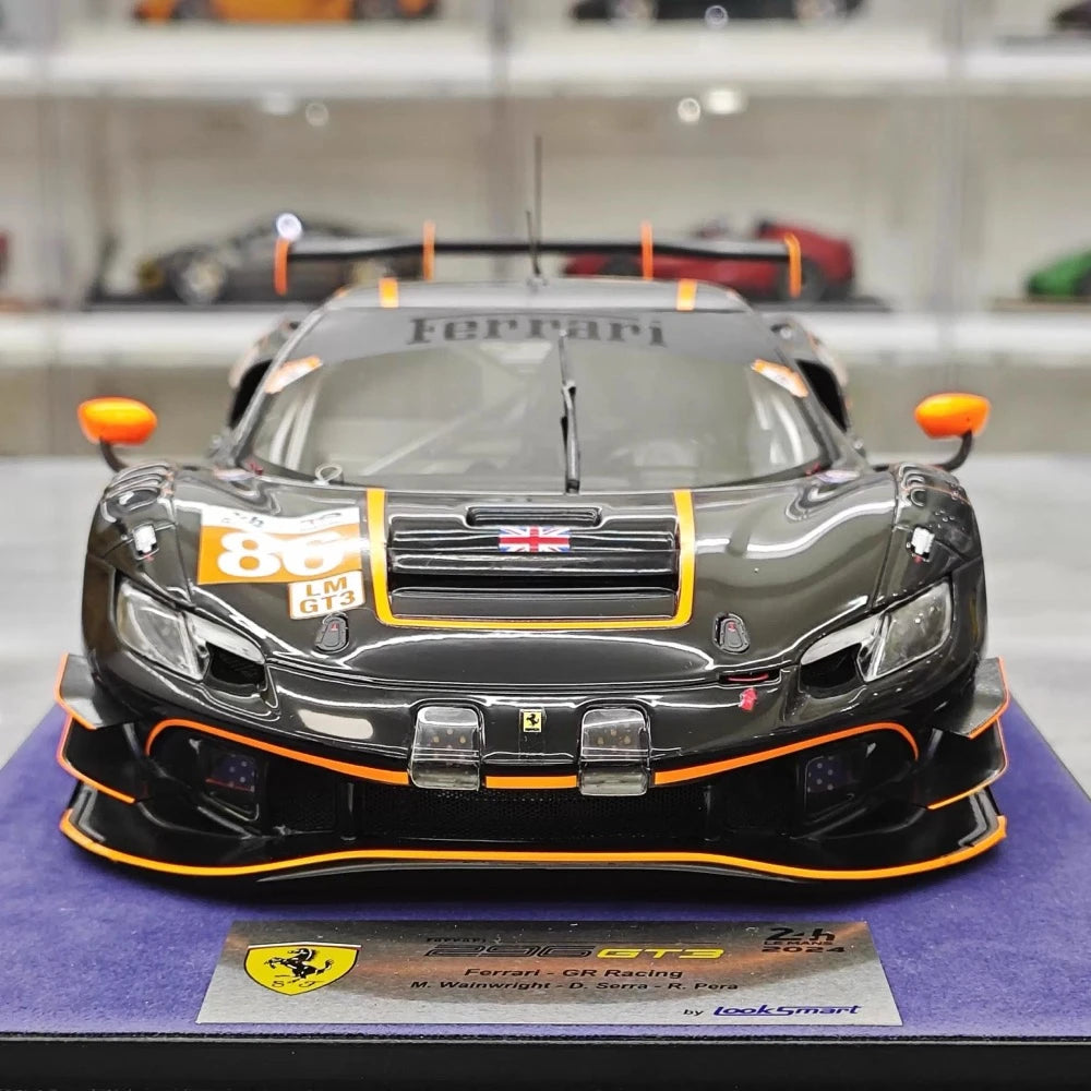 [Looksmart] 1:18 Ferrari 2024 296 GT3 GR Le Mans #86 Model Car Resin