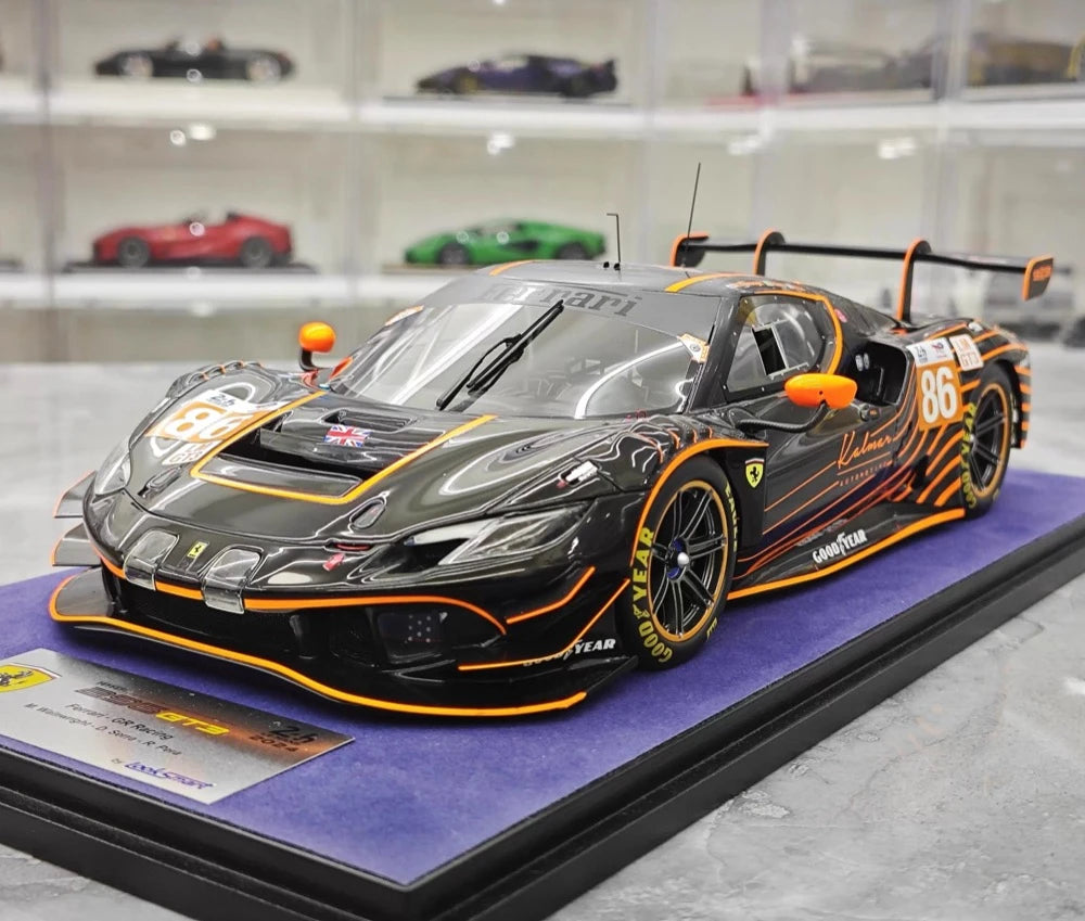 [Looksmart] 1:18 Ferrari 2024 296 GT3 GR Le Mans #86 Model Car Resin