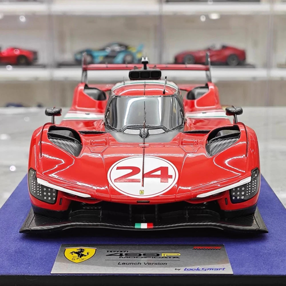 [Looksmart] 1:18 Ferrari 2024 499P Modificata #24 Model Car Resin