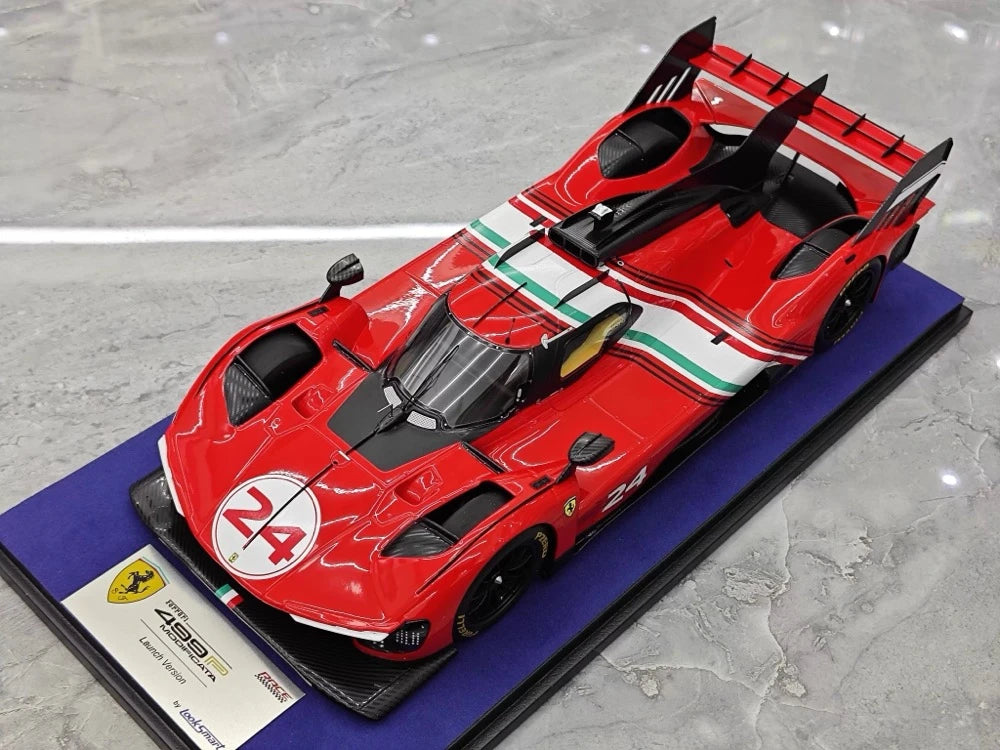 [Looksmart] 1:18 Ferrari 2024 499P Modificata #24 Model Car Resin