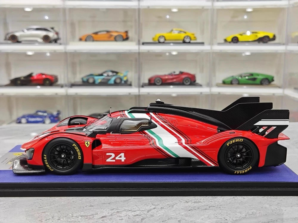 [Looksmart] 1:18 Ferrari 2024 499P Modificata #24 Model Car Resin