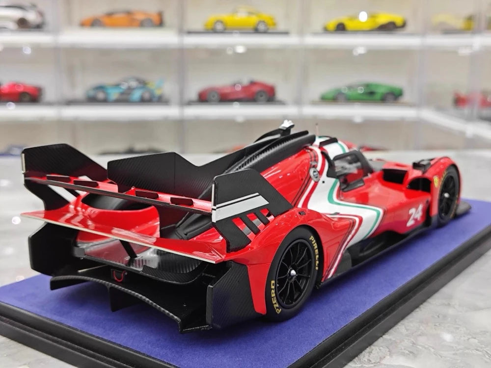 [Looksmart] 1:18 Ferrari 2024 499P Modificata #24 Model Car Resin