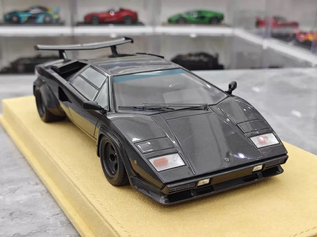 [Make Up] 1:18 Lamborghini 1985 Countach LP5000 QV Gray Model Car Resin