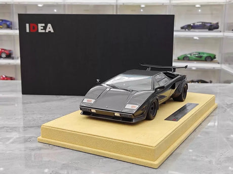 [Make Up] 1:18 Lamborghini 1985 Countach LP5000 QV Gray Model Car Resin