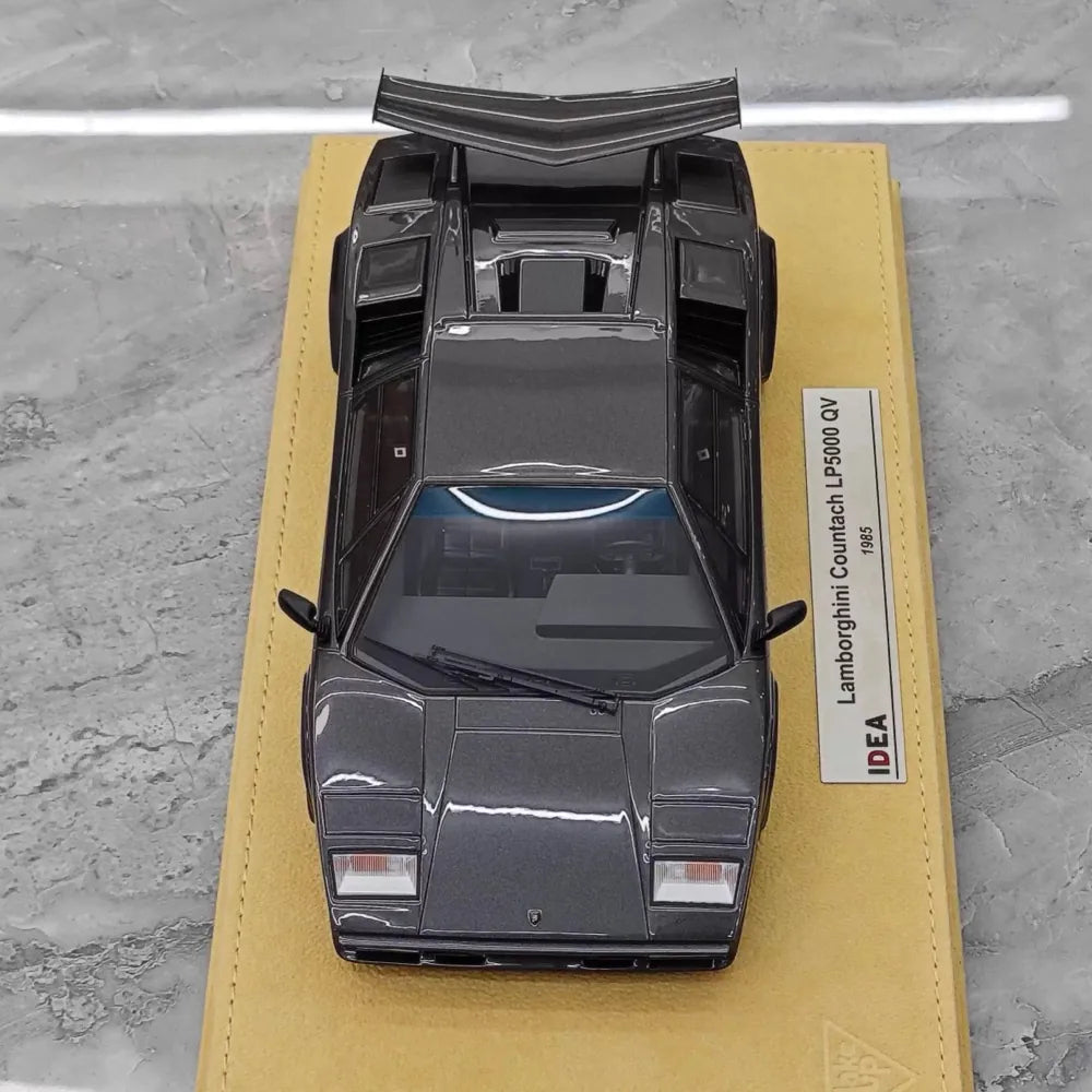 [Make Up] 1:18 Lamborghini 1985 Countach LP5000 QV Gray Model Car Resin