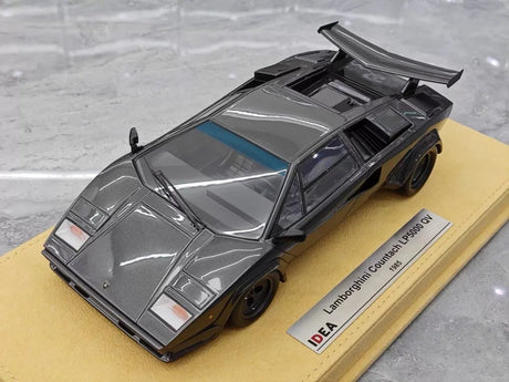 [Make Up] 1:18 Lamborghini 1985 Countach LP5000 QV Gray Model Car Resin