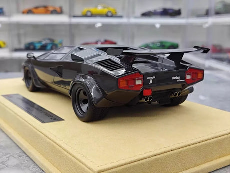 [Make Up] 1:18 Lamborghini 1985 Countach LP5000 QV Gray Model Car Resin
