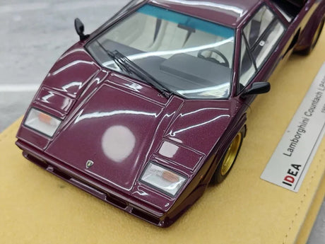 [Make Up] 1:18 Lamborghini 1985 Countach LP5000 QV Purple Model Car Resin