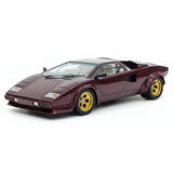 [Make Up] 1:18 Lamborghini 1985 Countach LP5000 QV Purple Model Car Resin
