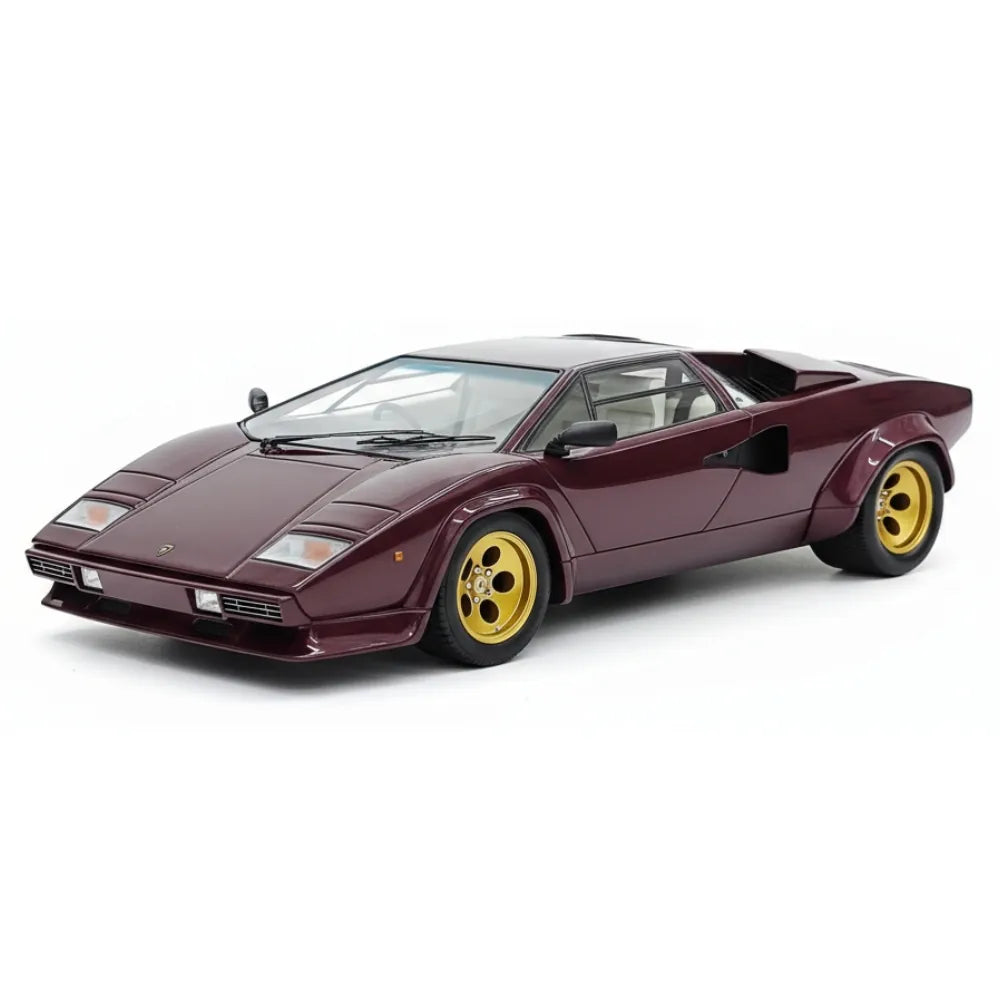 [Make Up] 1:18 Lamborghini 1985 Countach LP5000 QV Purple Model Car Resin