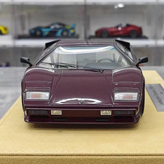 [Make Up] 1:18 Lamborghini 1985 Countach LP5000 QV Purple Model Car Resin