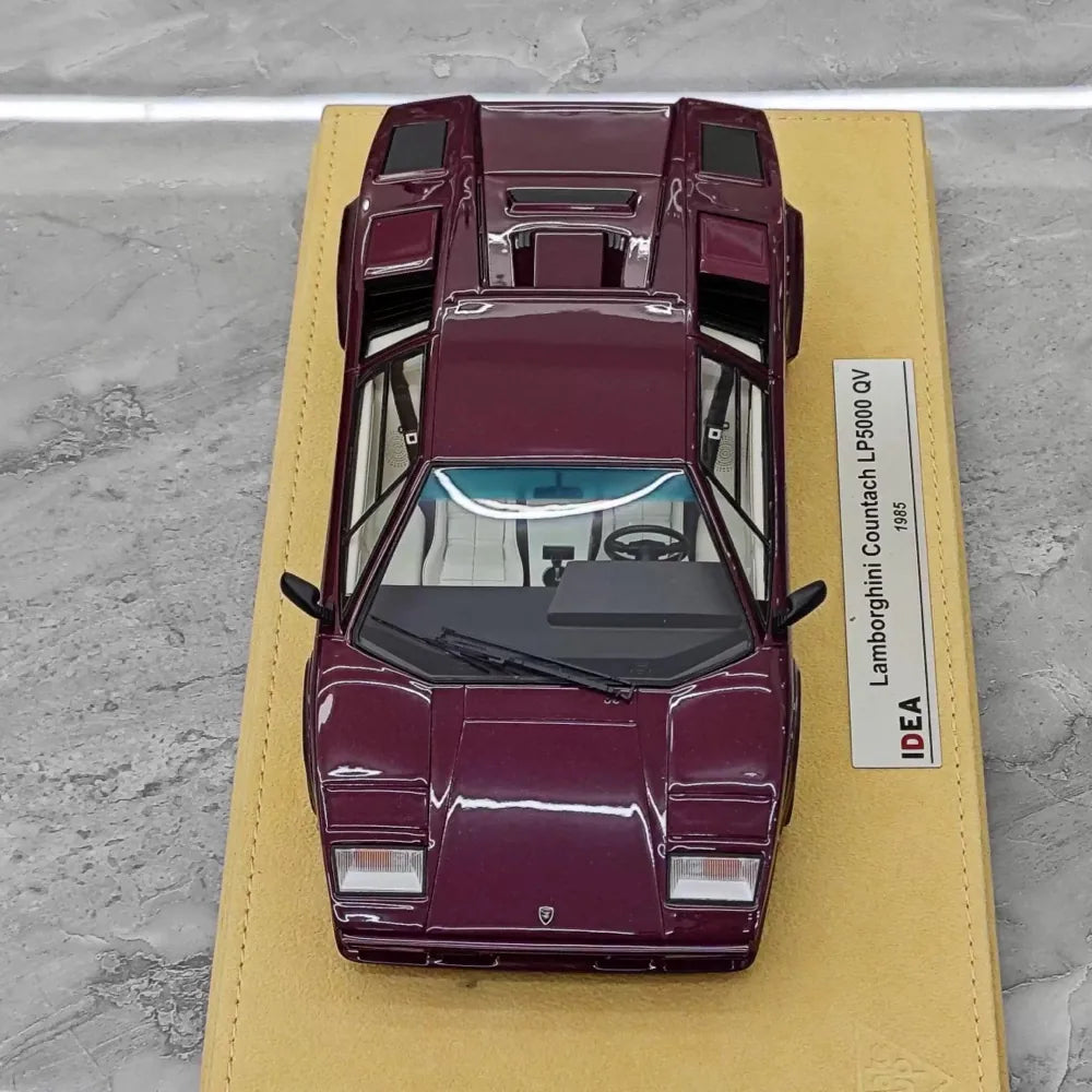 [Make Up] 1:18 Lamborghini 1985 Countach LP5000 QV Purple Model Car Resin