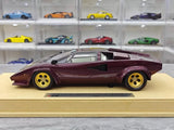 [Make Up] 1:18 Lamborghini 1985 Countach LP5000 QV Purple Model Car Resin