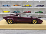 [Make Up] 1:18 Lamborghini 1985 Countach LP5000 QV Purple Model Car Resin