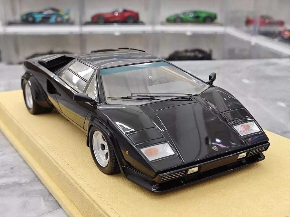 [Make Up] 1:18 Lamborghini 1985 Countach LP5000 QV Black Model Car Resin