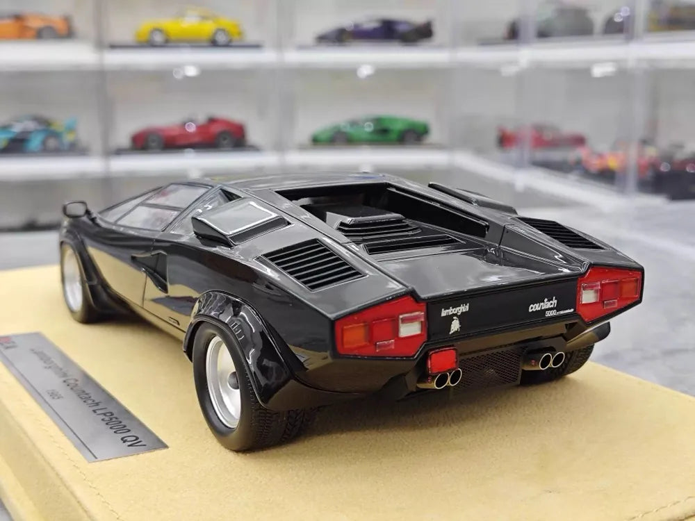 [Make Up] 1:18 Lamborghini 1985 Countach LP5000 QV Black Model Car Resin