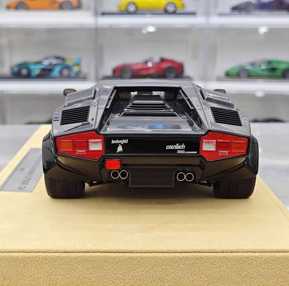 [Make Up] 1:18 Lamborghini 1985 Countach LP5000 QV Black Model Car Resin