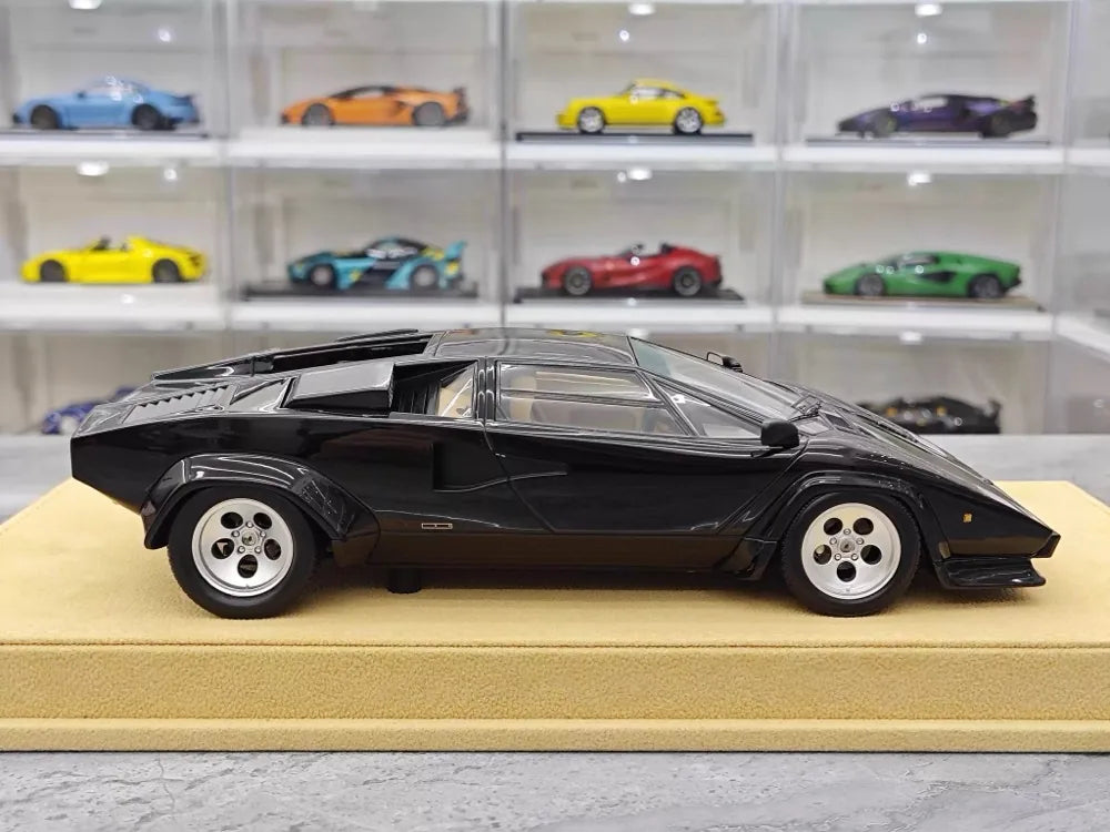 [Make Up] 1:18 Lamborghini 1985 Countach LP5000 QV Black Model Car Resin