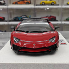 [Make Up] 1:18 Lamborghini 2015 Aventador LP750-4 Red Model Car Resin